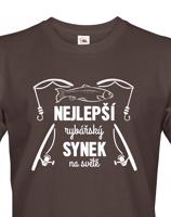 Dětské rybářské tričko Nejlepší rybářský synek na světě-dárek pro rybáře