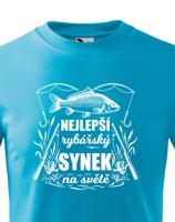 Dětské rybářské tričko Nejlepší rybářský synek na světě-dárek pro rybáře