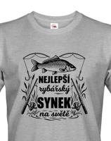 Dětské rybářské tričko Nejlepší rybářský synek na světě-dárek pro rybáře