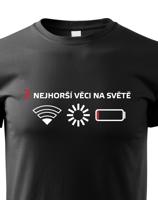 Dětské tričko 3 nejhorší věci na světě - triko pro všechny mobilní závisláky