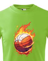 Dětské tričko Basketbalový míč- kvalitní potisk na triko