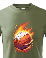 Dětské tričko Basketbalový míč- kvalitní potisk na triko