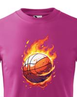 Dětské tričko Basketbalový míč- kvalitní potisk na triko