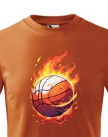 Dětské tričko Basketbalový míč- kvalitní potisk na triko