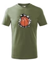 Dětské tričko basketbalový míč - tričko pro milovníky basketbalu