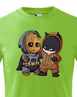 Dětské tričko Batman a Groot - ideální dárek