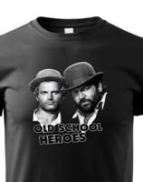 Dětské tričko Bud Spencer a Terence Hill - Old school heroes