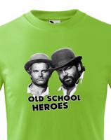 Dětské tričko Bud Spencer a Terence Hill - Old school heroes