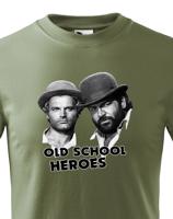 Dětské tričko Bud Spencer a Terence Hill - Old school heroes