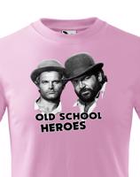 Dětské tričko Bud Spencer a Terence Hill - Old school heroes