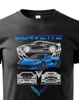 Dětské tričko Chevrolet Corvette  - kvalitní tisk a rychlé dodání