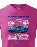 Dětské tričko Chevrolet Corvette  - kvalitní tisk a rychlé dodání