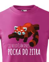 Dětské tričko Co neudělám dnes, počká do zítra