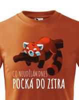 Dětské tričko Co neudělám dnes, počká do zítra