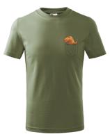 Dětské tričko Dinosaurus v kapse - originální a stylové dětské tričko