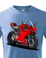 Dětské tričko Ducati Panigale VS - motorkářský motiv