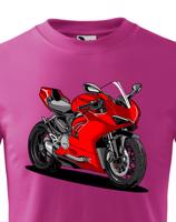 Dětské tričko Ducati Panigale VS - motorkářský motiv