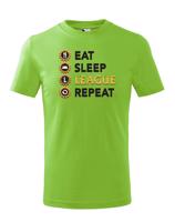 Detské tričko Eat sleep league repeat - tričko pro fanoušky