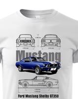 Dětské tričko Ford Mustang Shelby GT350- kvalitní tisk a rychlé dodání