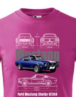 Dětské tričko Ford Mustang Shelby GT350- kvalitní tisk a rychlé dodání