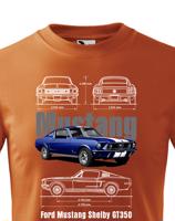 Dětské tričko Ford Mustang Shelby GT350- kvalitní tisk a rychlé dodání