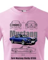 Dětské tričko Ford Mustang Shelby GT350- kvalitní tisk a rychlé dodání