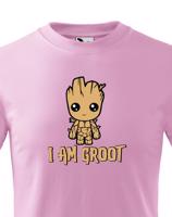 Dětské tričko Groot z filmu Strážci galaxie - Já jsem Groot na triku