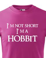Dětské tričko "I am not short I am Hobbit" -  Nejsem malý, jsem hobit