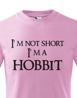 Dětské tričko "I am not short I am Hobbit" -  Nejsem malý, jsem hobit