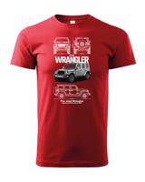 Dětské tričko Jeep Wrangler  - kvalitní tisk a rychlé dodání
