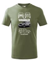Dětské tričko Jeep Wrangler  - kvalitní tisk a rychlé dodání