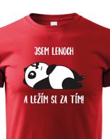 Dětské tričko Jsem lenoch a ležím si za tím! - ideální dárek pro každého prcka