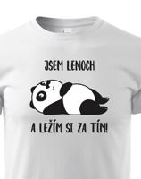 Dětské tričko Jsem lenoch a ležím si za tím! - ideální dárek pro každého prcka