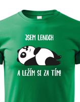 Dětské tričko Jsem lenoch a ležím si za tím! - ideální dárek pro každého prcka