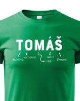Dětské tričko k svátku s jménem Tomáš