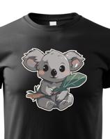 Dětské tričko Koala s listem - roztomilé dětské tričko