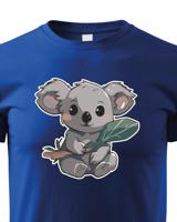 Dětské tričko Koala s listem - roztomilé dětské tričko