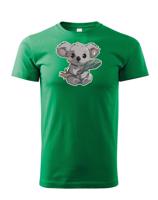 Dětské tričko Koala s listem - roztomilé dětské tričko