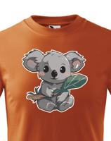 Dětské tričko Koala s listem - roztomilé dětské tričko