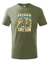 Dětské tričko Like father like son - tričko pro milovníky motocrossu