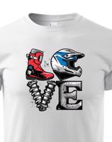Dětské tričko Love motocross