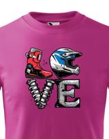 Dětské tričko Love motocross