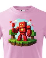 Dětské tričko - Minecraft Robot
