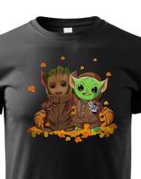 Dětské tričko Mistr Yoda a Groot - ideální pro každého fanouška