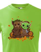 Dětské tričko Mistr Yoda a Groot - ideální pro každého fanouška