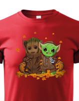 Dětské tričko Mistr Yoda a Groot - ideální pro každého fanouška