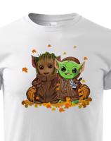 Dětské tričko Mistr Yoda a Groot - ideální pro každého fanouška