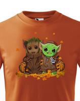 Dětské tričko Mistr Yoda a Groot - ideální pro každého fanouška