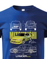 Dětské tričko Mitsubishi Lancer Evolution - kvalitní tisk a rychlé dodání
