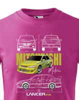 Dětské tričko Mitsubishi Lancer Evolution - kvalitní tisk a rychlé dodání